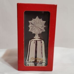 New in Sealed Package Vintage 4" Gorham 1993 Silverplated Snowflake Bell